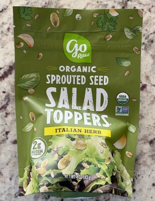 Organic sprouted seed salad toppers italian herb