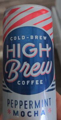 Peppermint mocha cold brew coffee front packaging