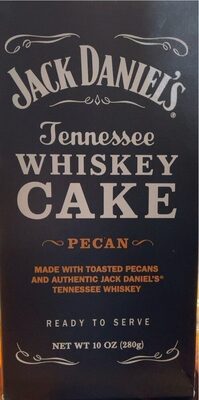 Jack daniels whiskey cake front packaging