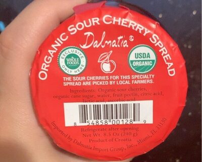 Organic Sour Cherry Spread