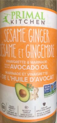 Sesame Ginger Vinaigrette & Marinade Made With Avocado Oil