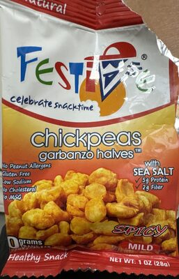 Chickpeas Garbanzo Halves Spicey Mild