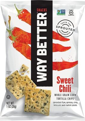 Way better snacks tortilla chips simply so sweet chili
