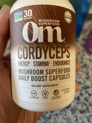 Cordyceps Capsules front packaging