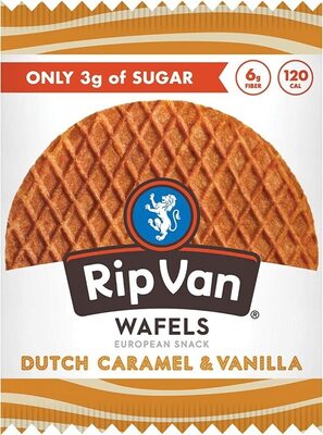 Dutch Caramel & Vanilla Wafels Only 3g of Sugar