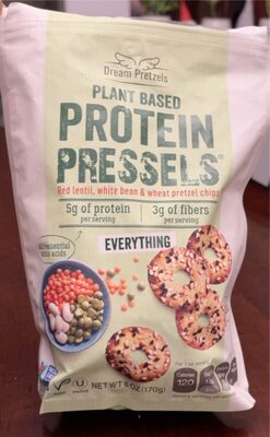 Plant Based Protein Pressels, Everything front packaging