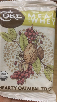 Core, meal, hearty oatmeal to go, almond raisin