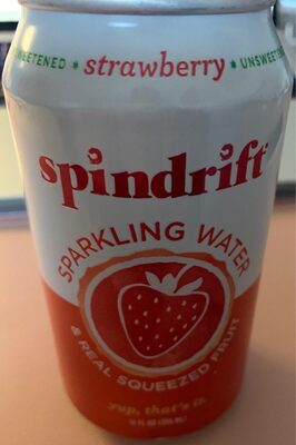Strawberry Sparkling Water & Real Squeezed Fruit