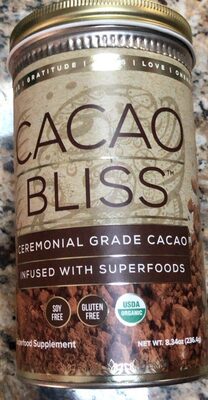Cacao bliss superfood powder day supply organic