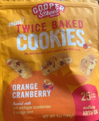 Orange Cranberry Twice-Baked Cookies