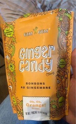 Chewy Ginger Candy - Orange