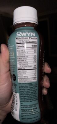 non-dairy protein shake nutrition facts table