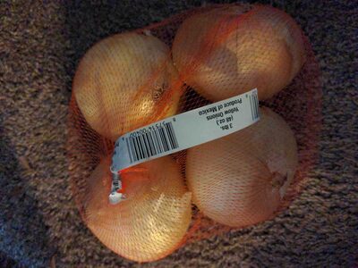 Onion, yellow front packaging