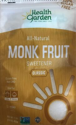 Monk Fruit Classic Sweetener front packaging