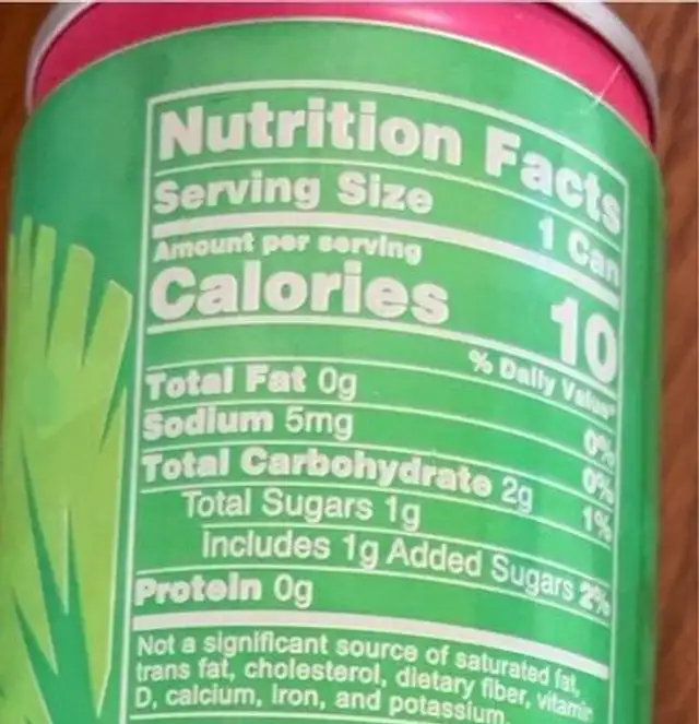 Berry Boost nutrition facts table