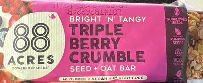 Triple Berry Crumble Seed + Oat Bar