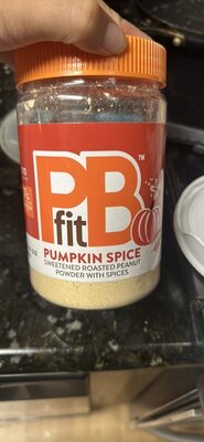 PB fit Pumpkin Spice Sweetened Roasted Peanut Powder with Spices