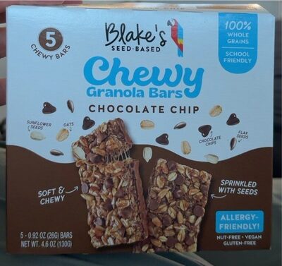 Chocolate Chip Chewy Granola Bar