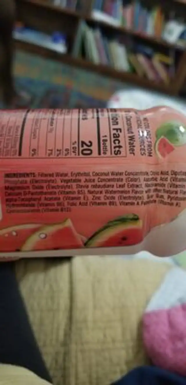 Watermelon Body Armor Lyte ingredients label