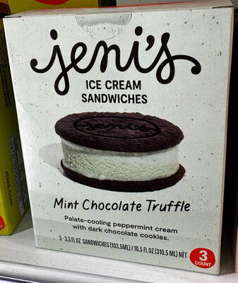 Mint Chocolate Truffle Ice Cream Sandwich