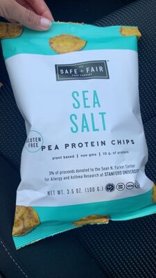 Sea salt pea protein chips