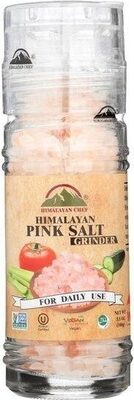 Himalayan chef pink salt refillable grinder ounce front packaging