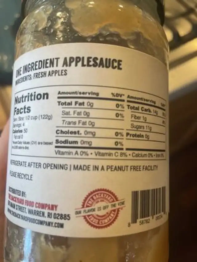 Unknown ingredients label