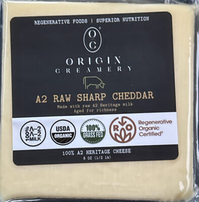 A2 Raw Sharp Cheddar