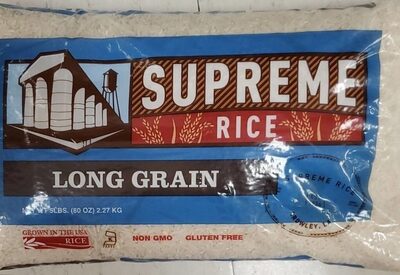 Long Grain White Rice front packaging