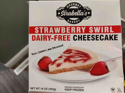 Vegan Strawberry Swirl Cheesecake