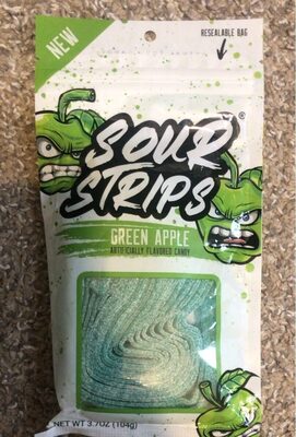 Sour strips front packaging
