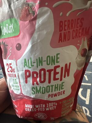 All-In-One Protein Smoothie Berries and Cream