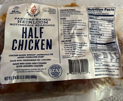 Heirloom Rotisserie Half Chicken