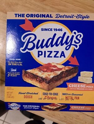 Detroit Deep Dish Cheese Pizza front packaging