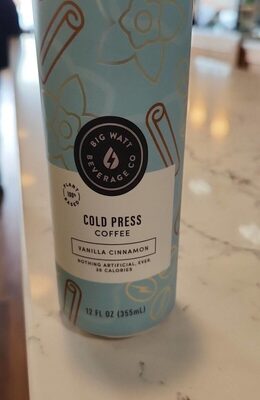 Cold Press Coffee Vanilla Cinnamon