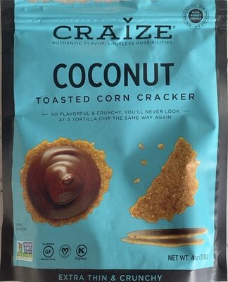 Coconut Toasted Corn Crackers
