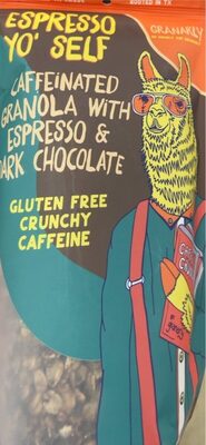 Caffeinated granola with espeso & dark chocolate