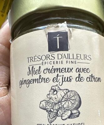 Miel crémeux avec gingembre et jus de citron