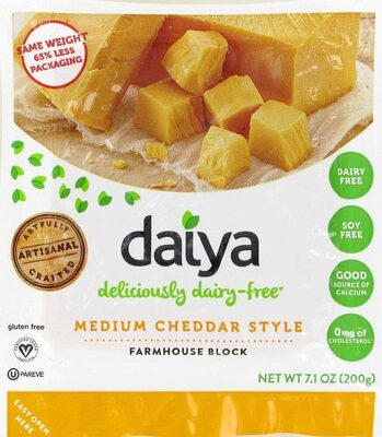 Dairy-Free Cheddar Block front packaging