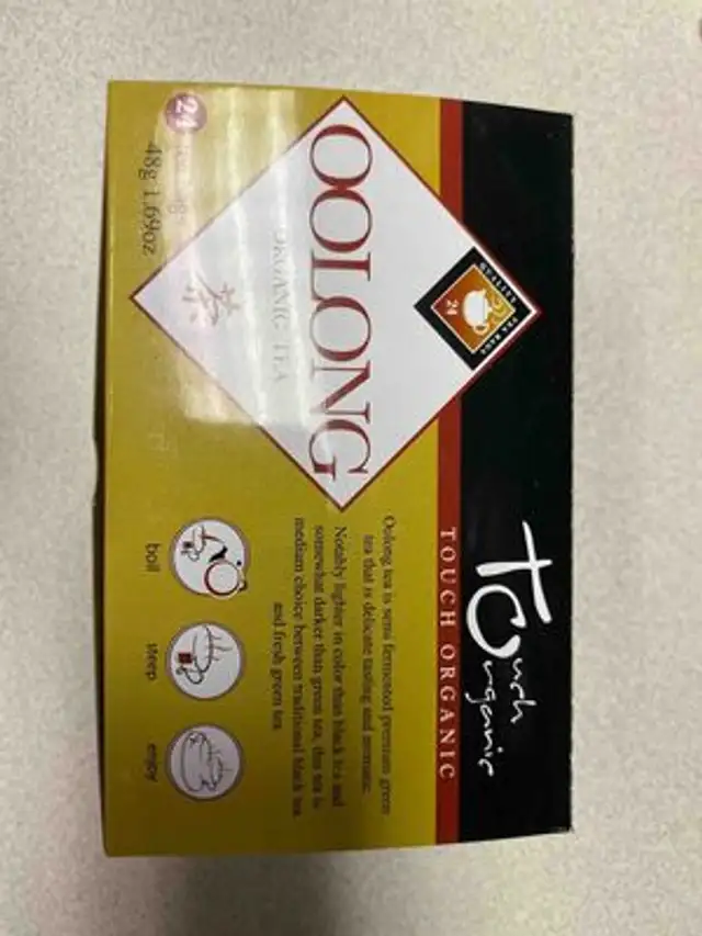 Oolong Organic Tea front packaging
