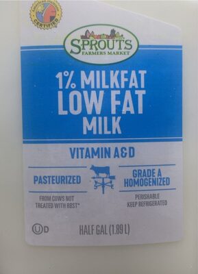 Sprouts 1% low fat mik