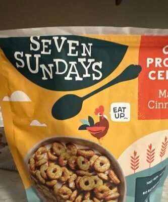 Oat Protein Cereal Maple Cinnamon front packaging