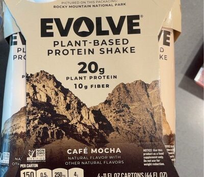 Plant-Based Protein Shake Cafe Mocha front packaging