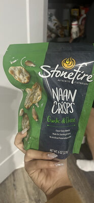 Naan Crisps Garlic & Cheese