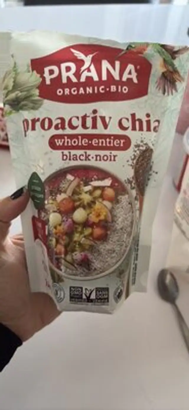 proactiv chia whole·entier black·noir front packaging