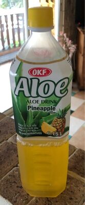 Okf Aloe Drink, Pineapple, 1.5 L