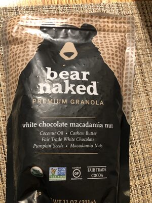 Premium white chocolate macadamia nut granola gluten free