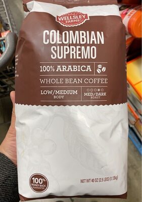 Colombian Supremo Whole Bean Coffee