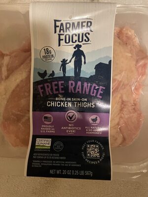 Free Range Bone-in Skin-on Chicken Thighs