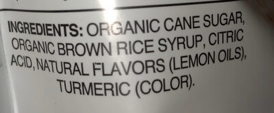Organic Cheeky Lemon Flavor Hard Candies ingredients label